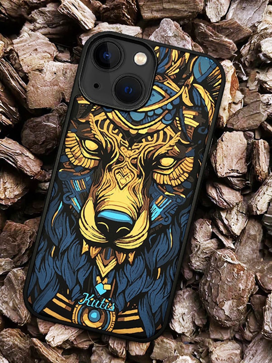 

TREEMODA Graphic Printed iPhone 14 Back Case, Yellow