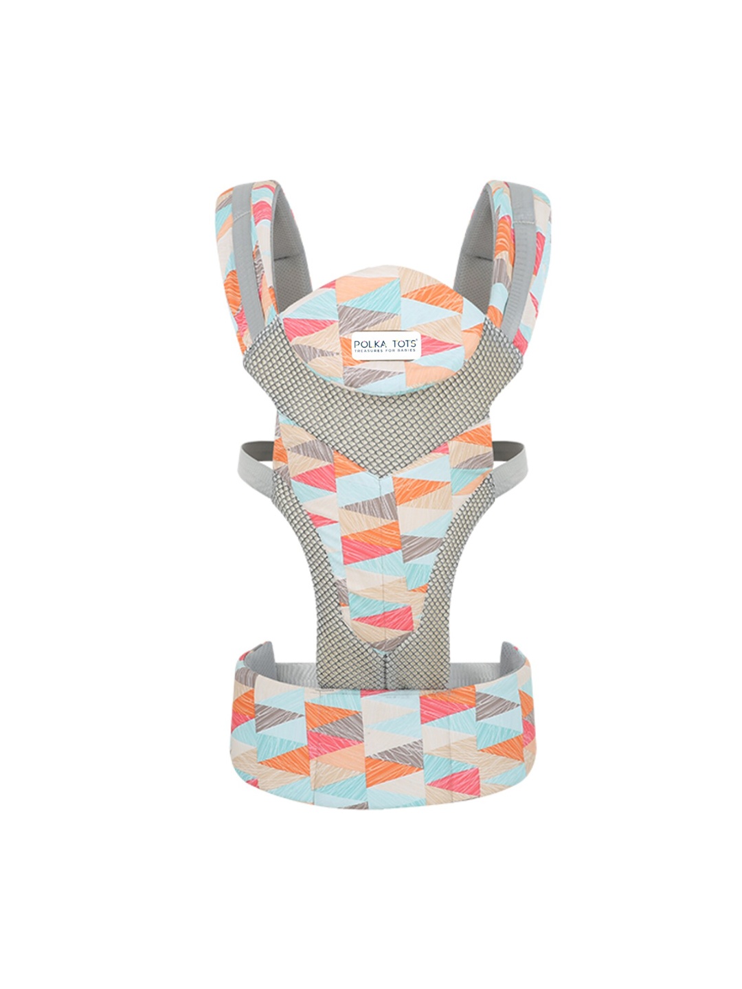 

Polka Tots Infants Geometric Printed Baby Carrier, Cream