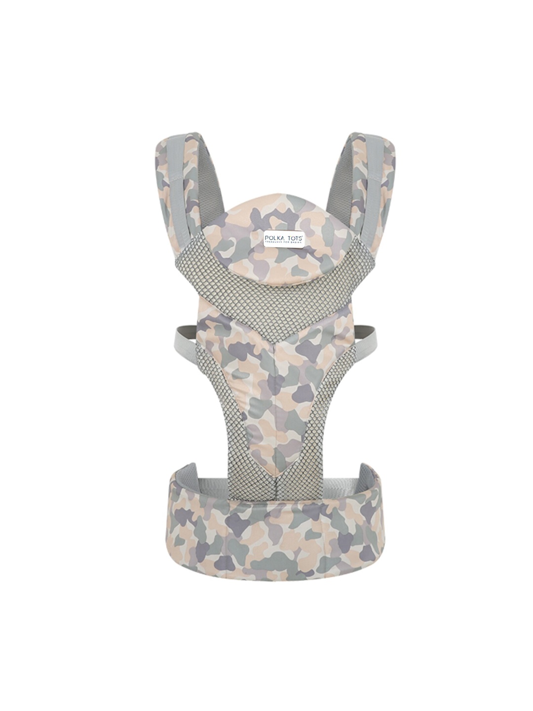 

Polka Tots Infants Printed Cotton Easy Breezy Baby Carrier, Cream