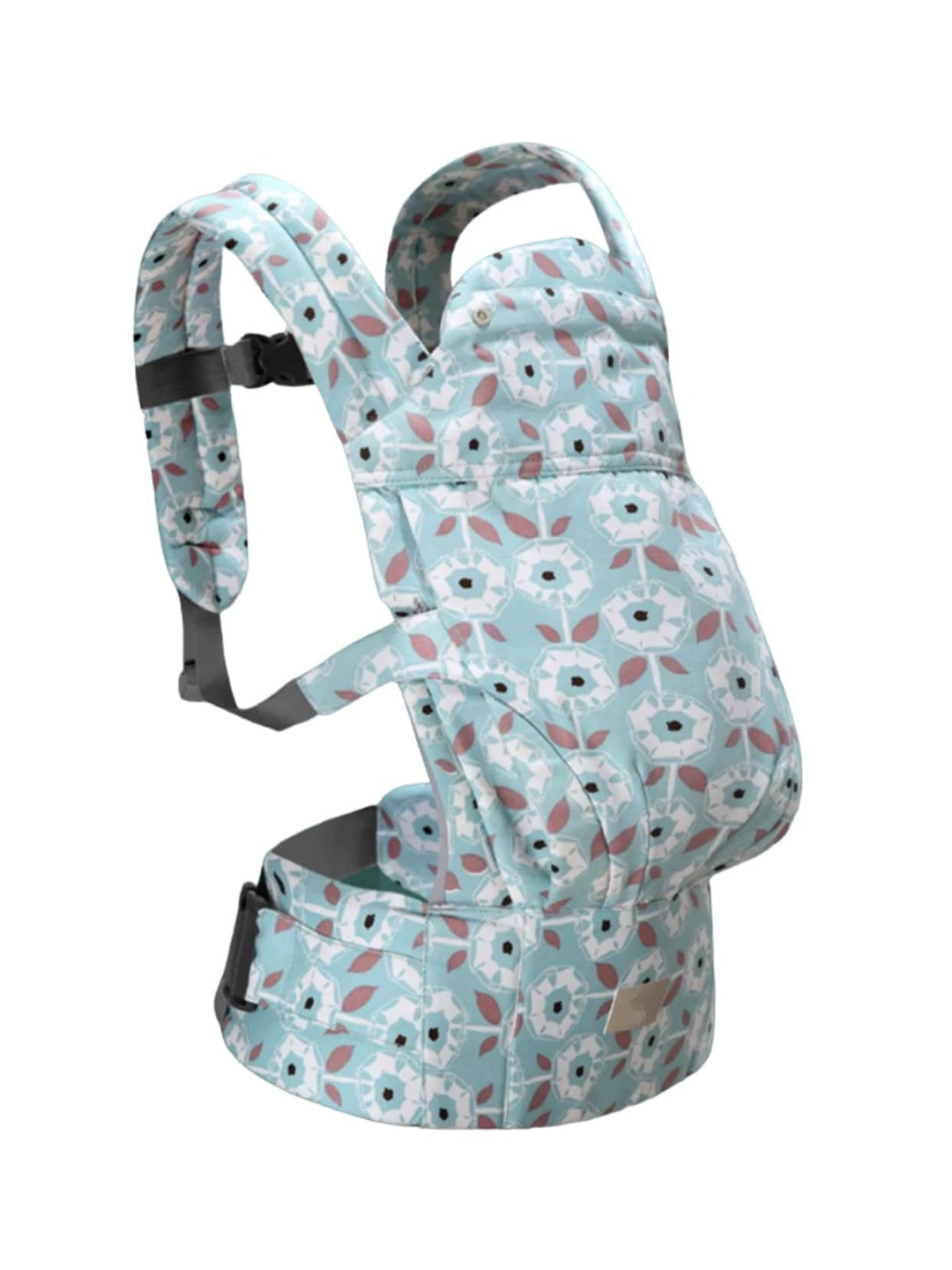 

Polka Tots Infants Hugsy Printed Cotton Baby Carrier, Green