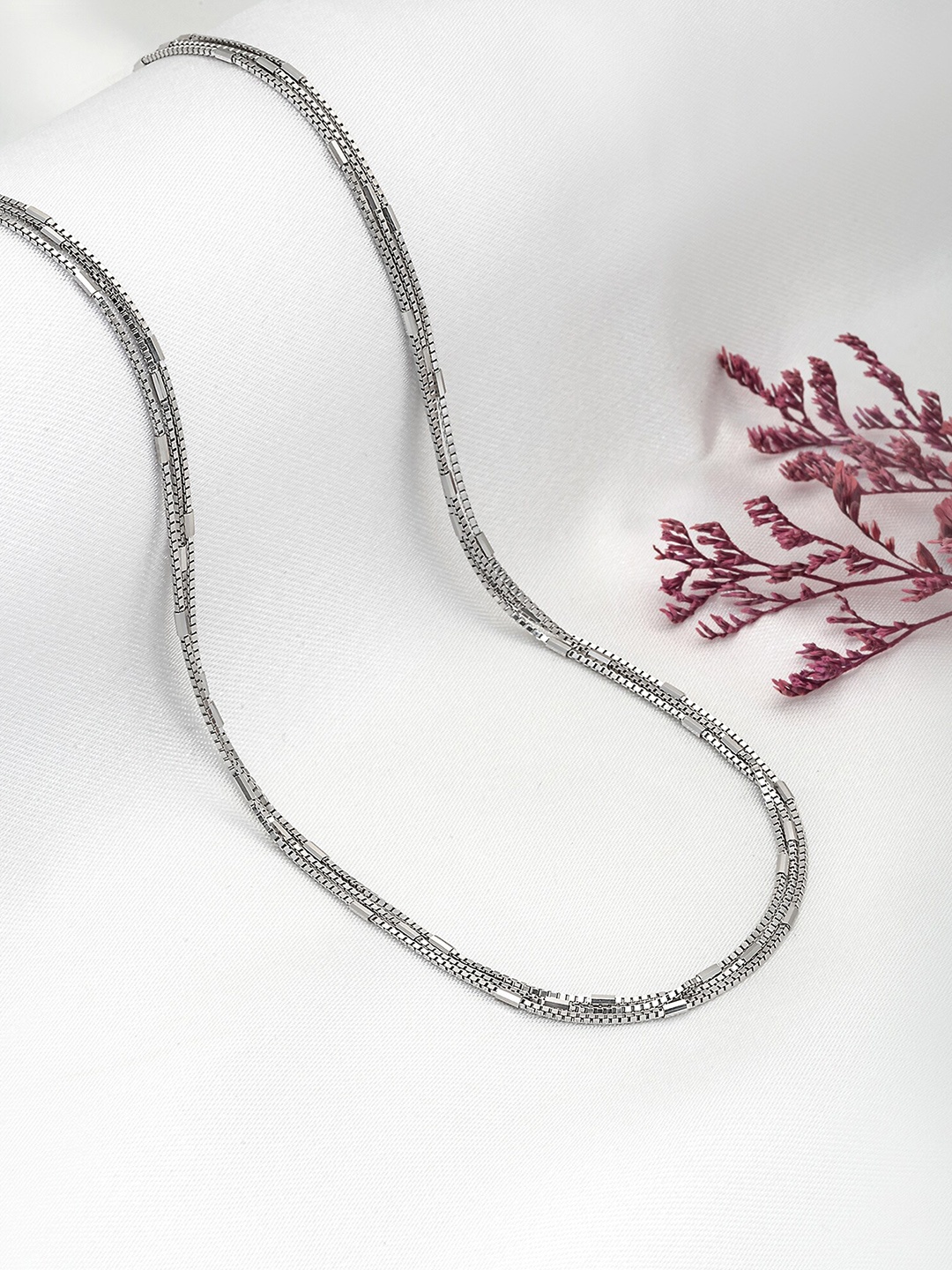 

SILBERRY 925 Sterling Silver Rhodium-Plated Chain