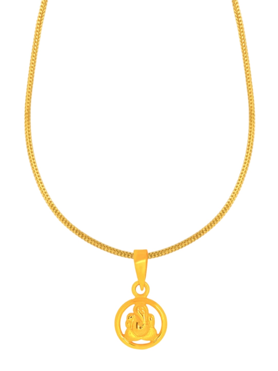 

BHIMA 22K Hallmark 916 Purity Yellow Gold Vinayaka Pendant