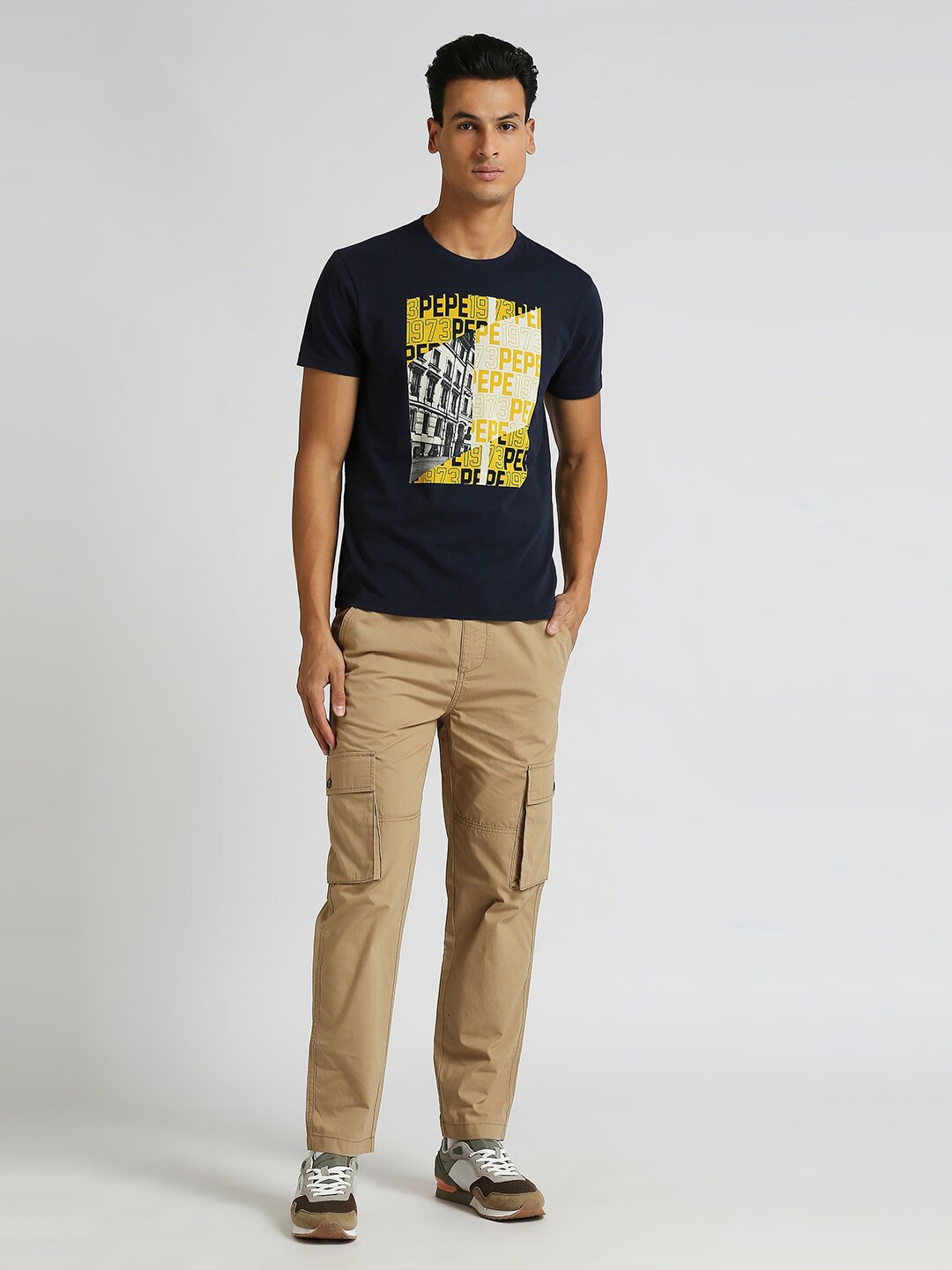 

Pepe Jeans Graphic Printed Slim Fit T-shirt, Blue
