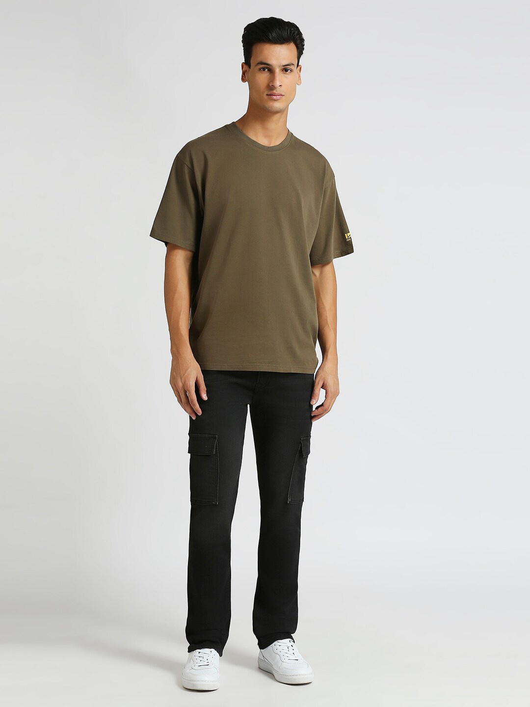 

Pepe Jeans Graphic Printed Pure Cotton Oversized T-shirt, Green