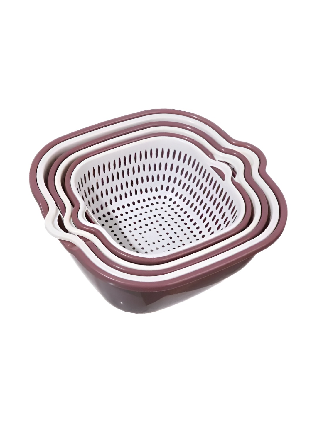 

UniKart Purple & White 6 Pieces Textured Strainers