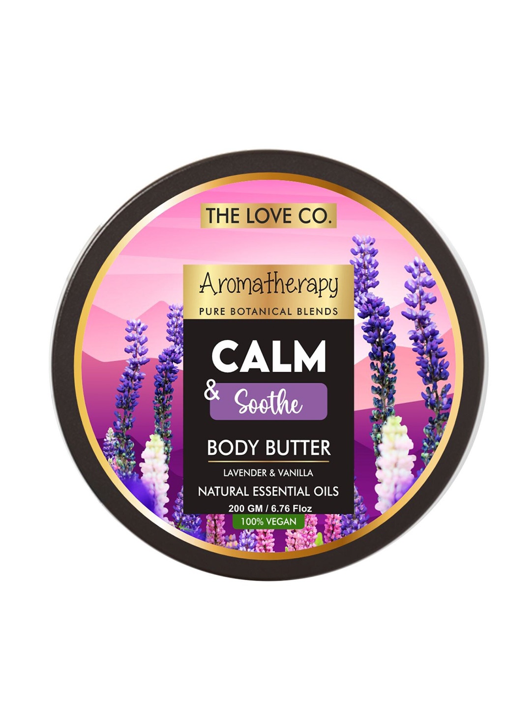 

The Love Co Aromatherapy Calm & Soothe Body Butter With Lavender & Vanilla-200gm, White