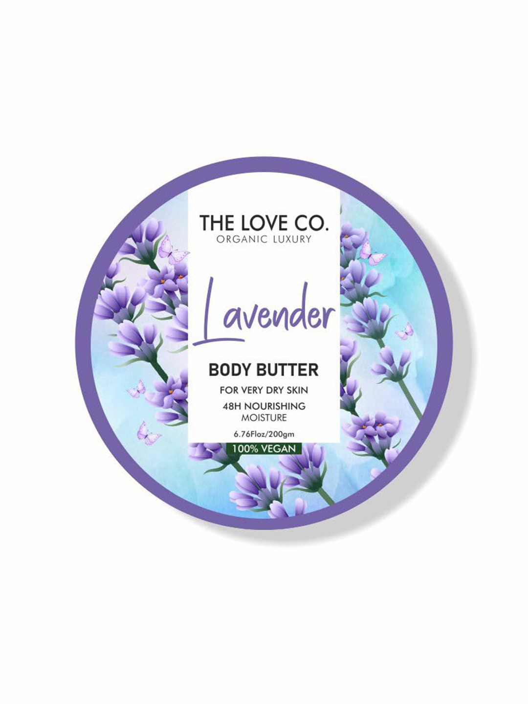 

The Love Co Lavender Body Butter With Shea Butter For Intense Hydration - 200g, White