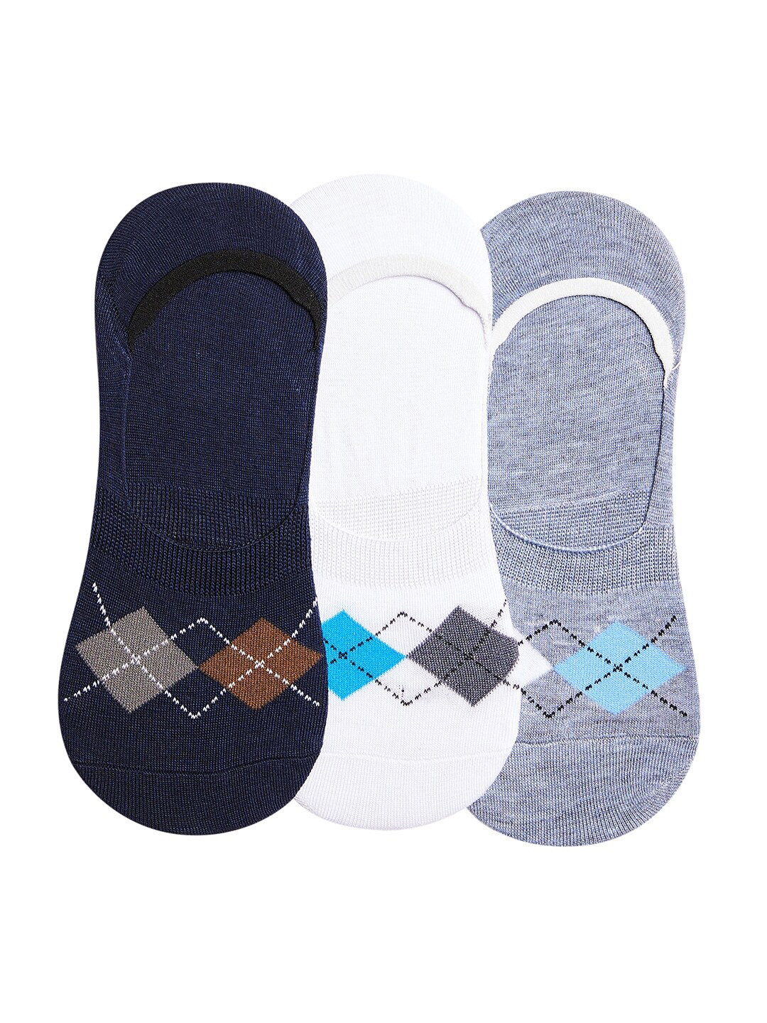 

SECRETS BY ZEROKAATA Women Pack Of 3 Assorted Shoe-Liner Socks