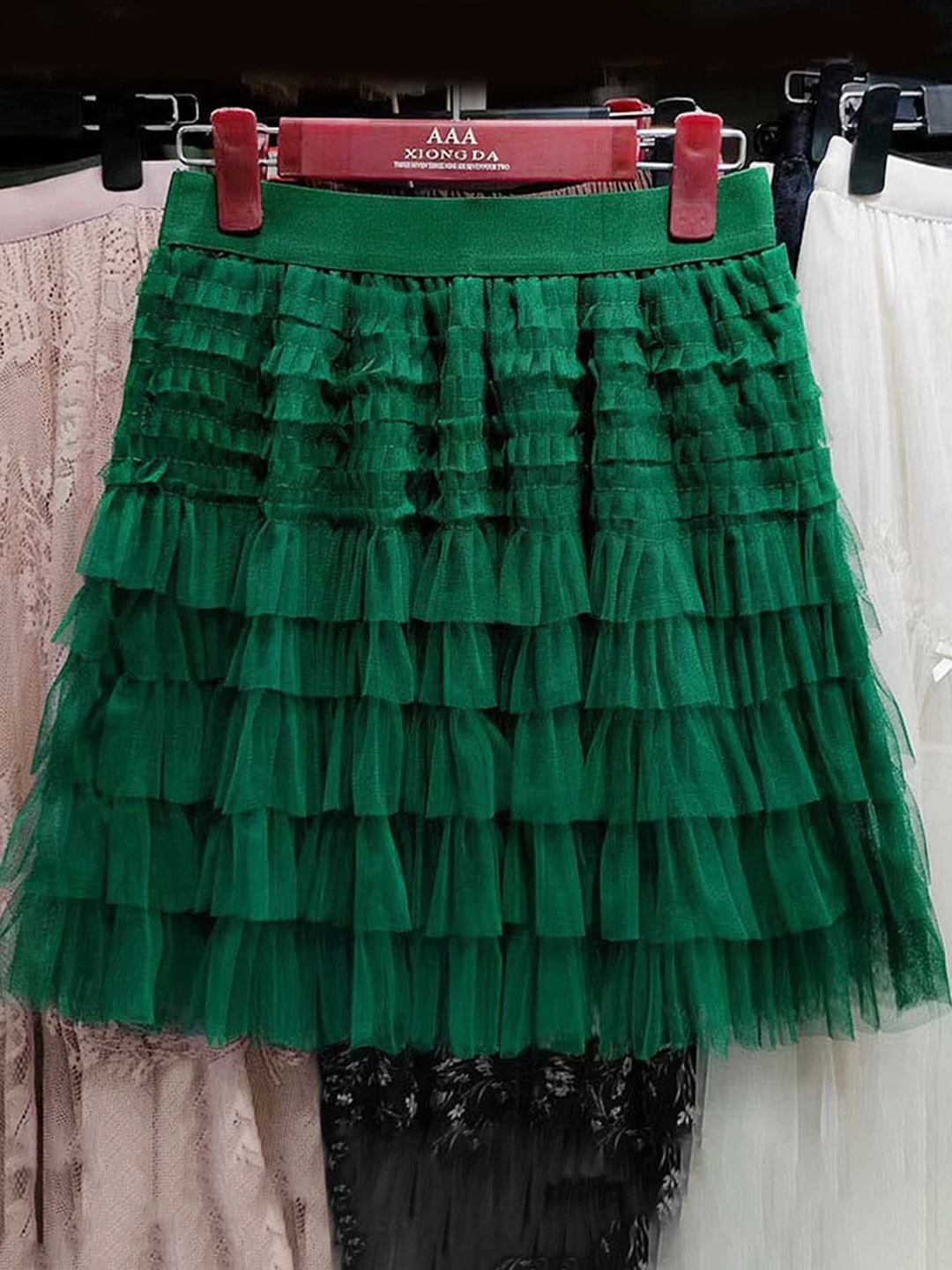 

LULU & SKY A-Line Knee Length Skirt, Green