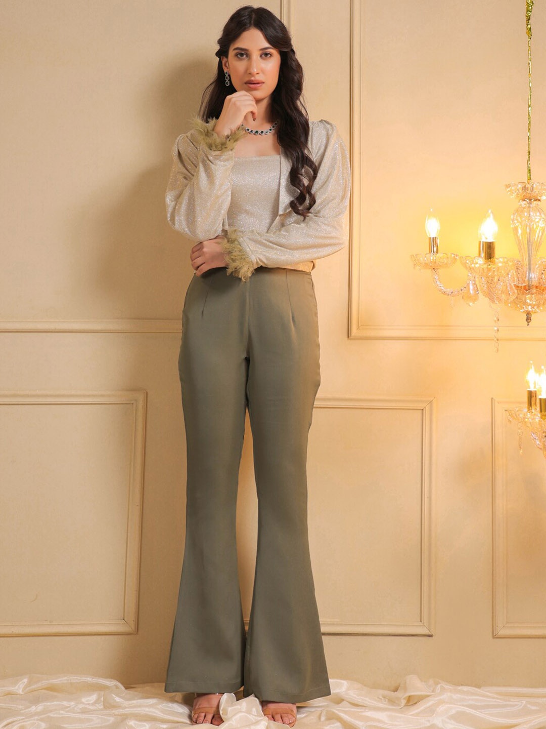 

B'Infinite Top Blazer With Trousers Co-Ords, Gold