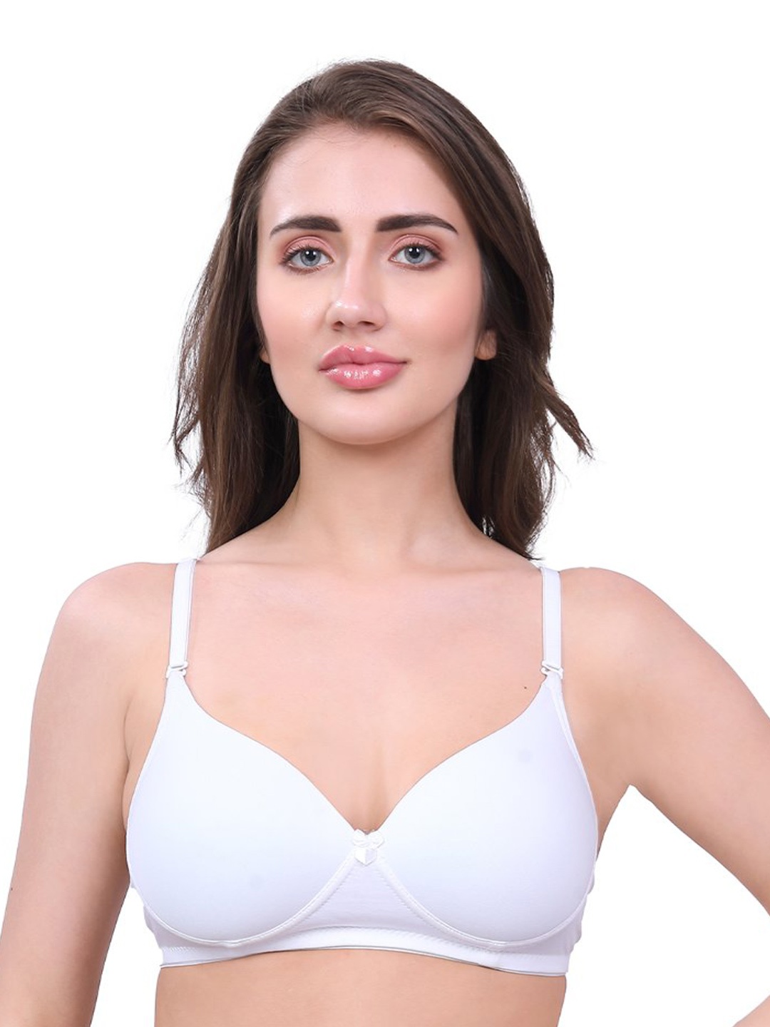 

Inner Amour Full Coverage Lightly Padded Premium Quality Cotton Bra, White