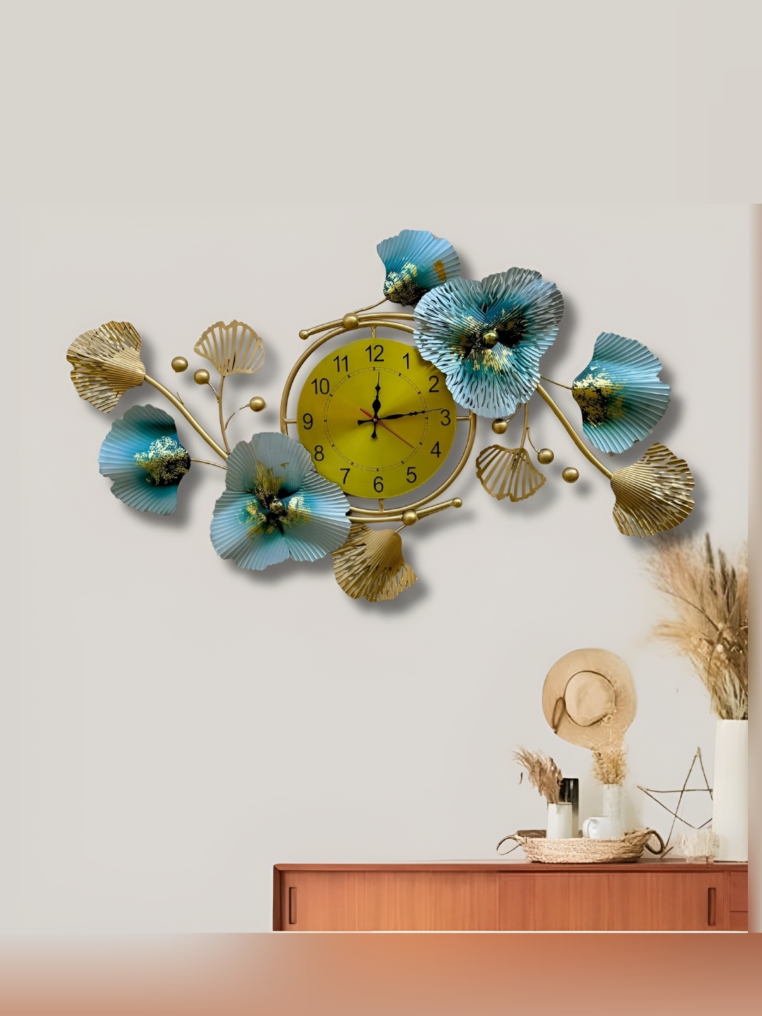 RSN Yellow & Blue Flower Wall Decor