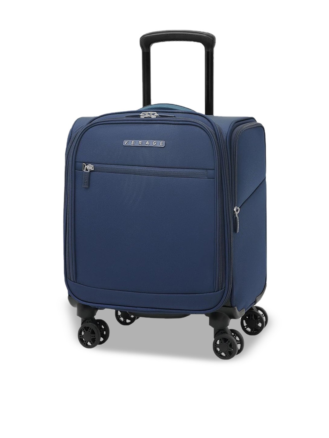 

VERAGE Visionary 14 Printed Overnighter Soft Sided Trolley Bag - 30L, Blue