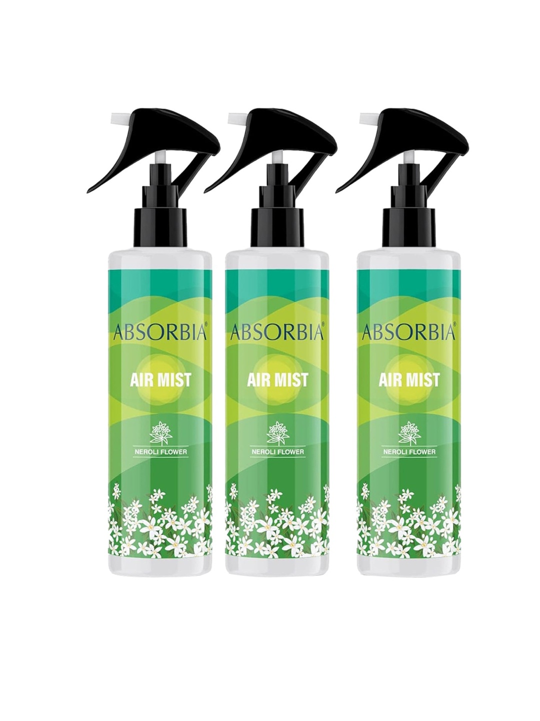 

Absorbia 3 Pcs Green Neroli Flowers Room Freshener