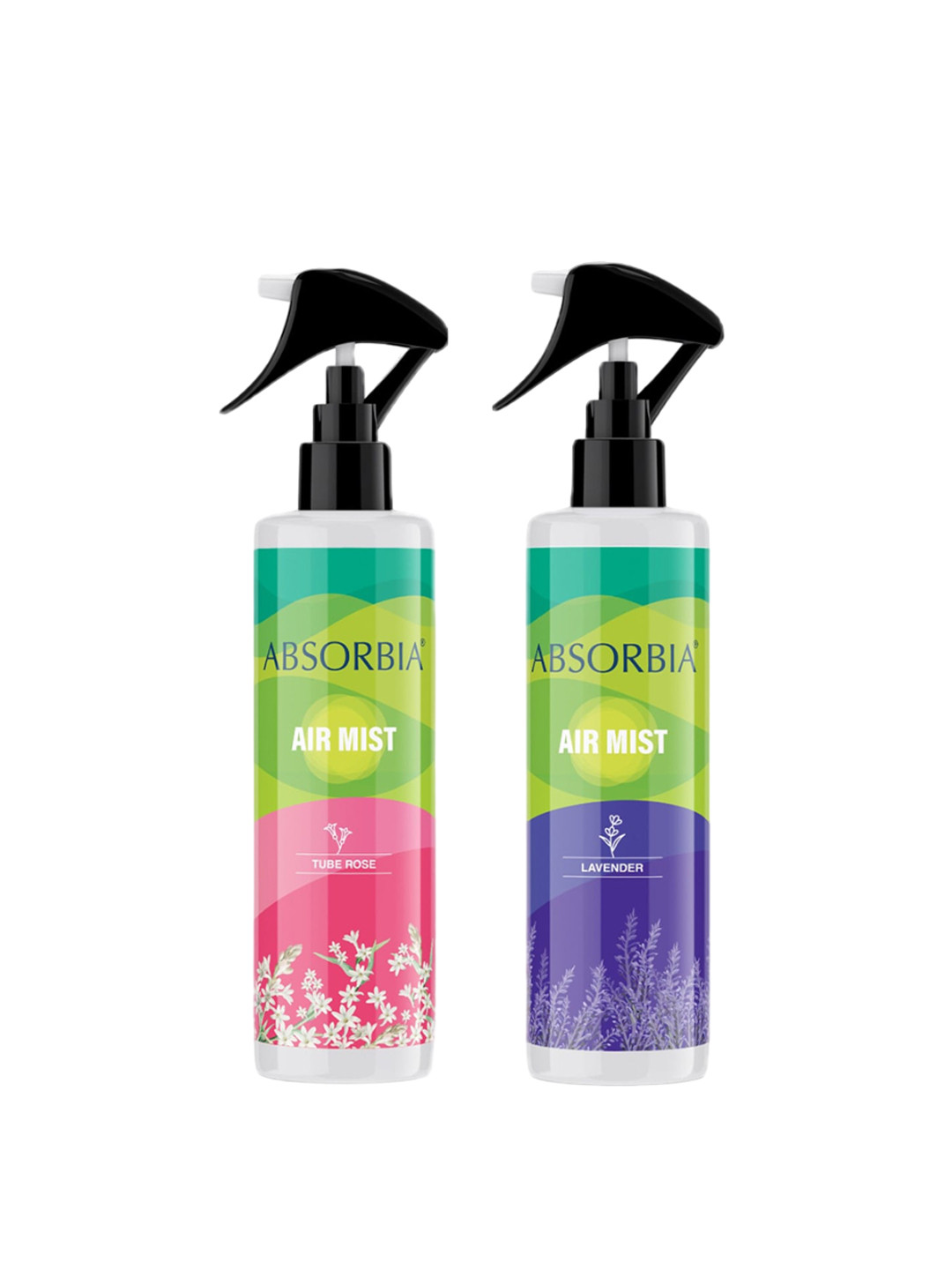 

Absorbia 2-Pcs Tube Rose & Lavender Fragrance Air Freshener-200ml Each, Pink