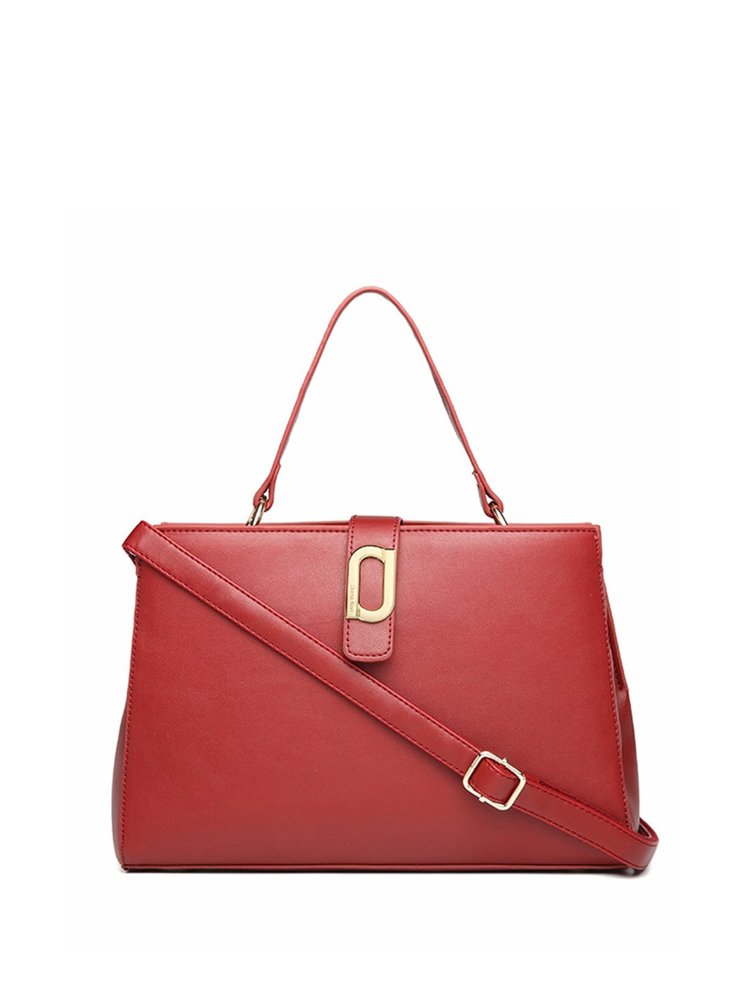 

Diana Korr Leather Structured Handheld Bag, Maroon