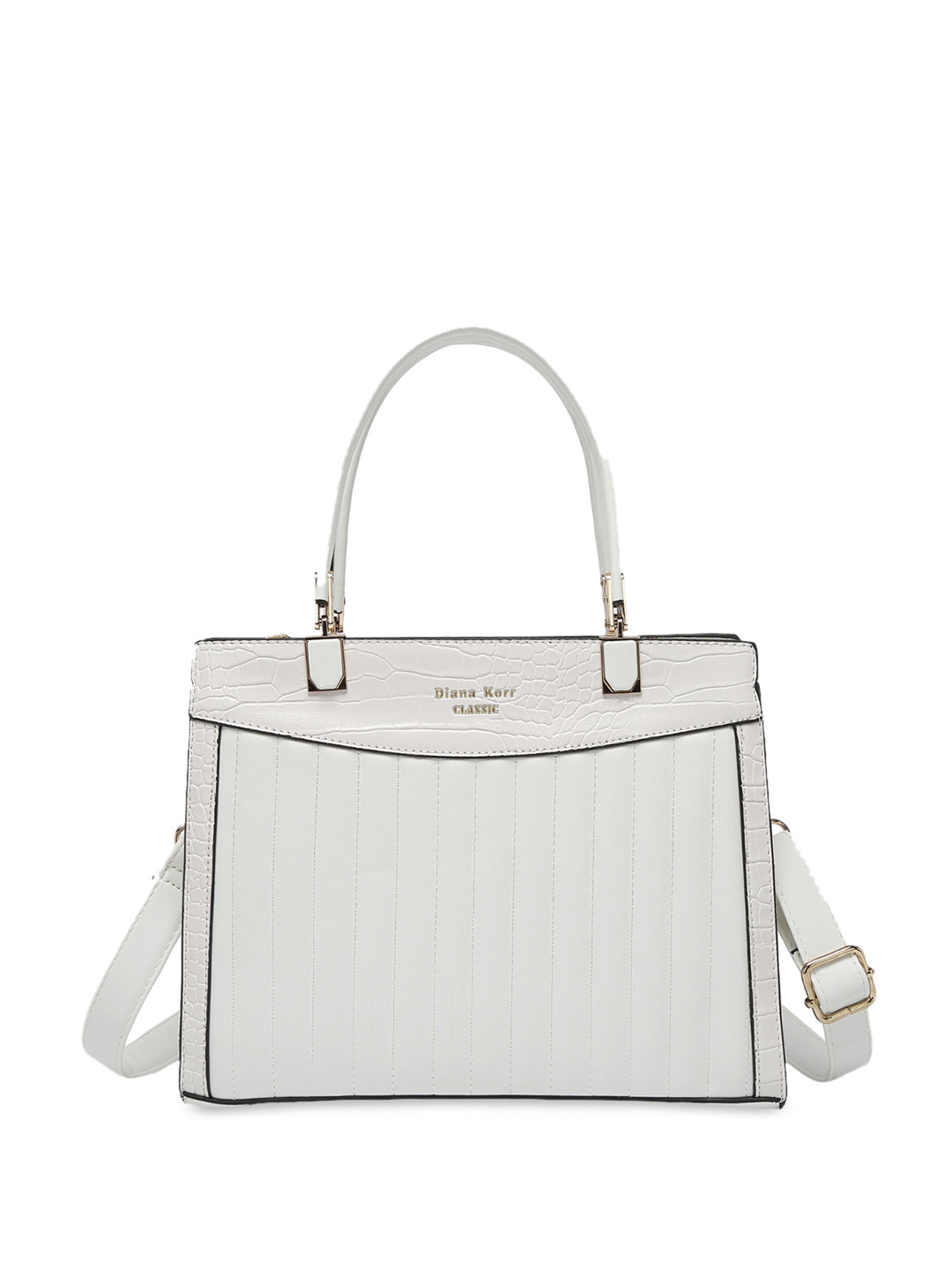 

Diana Korr Textured Structured Handheld Bag, Off white