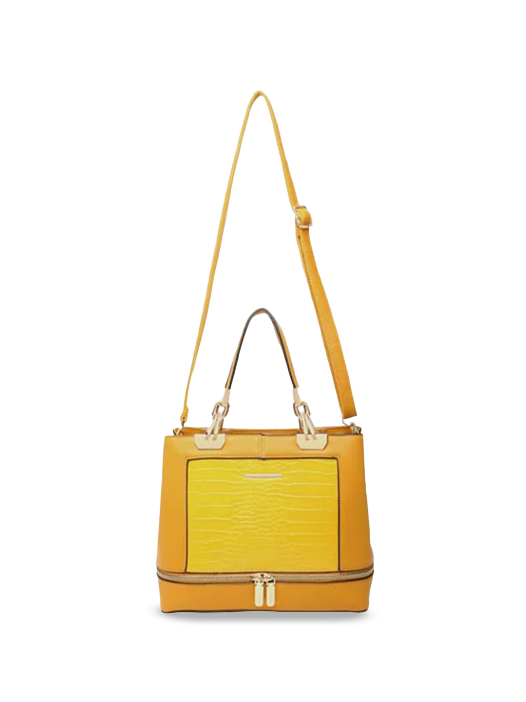 

Diana Korr Textured Structured Handheld Bag, Yellow