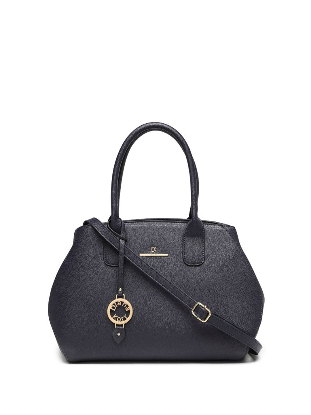 

Diana Korr Textured Structured Handheld Bag, Navy blue