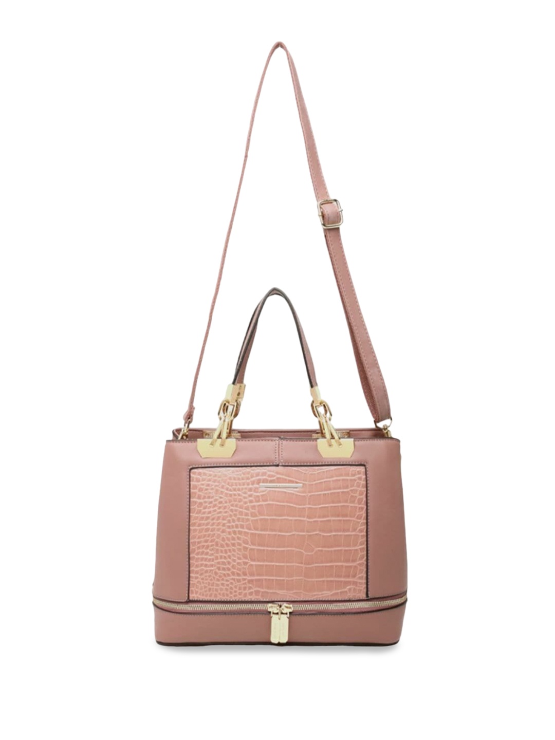 

Diana Korr Animal Textured Structured Handheld Bag, Pink