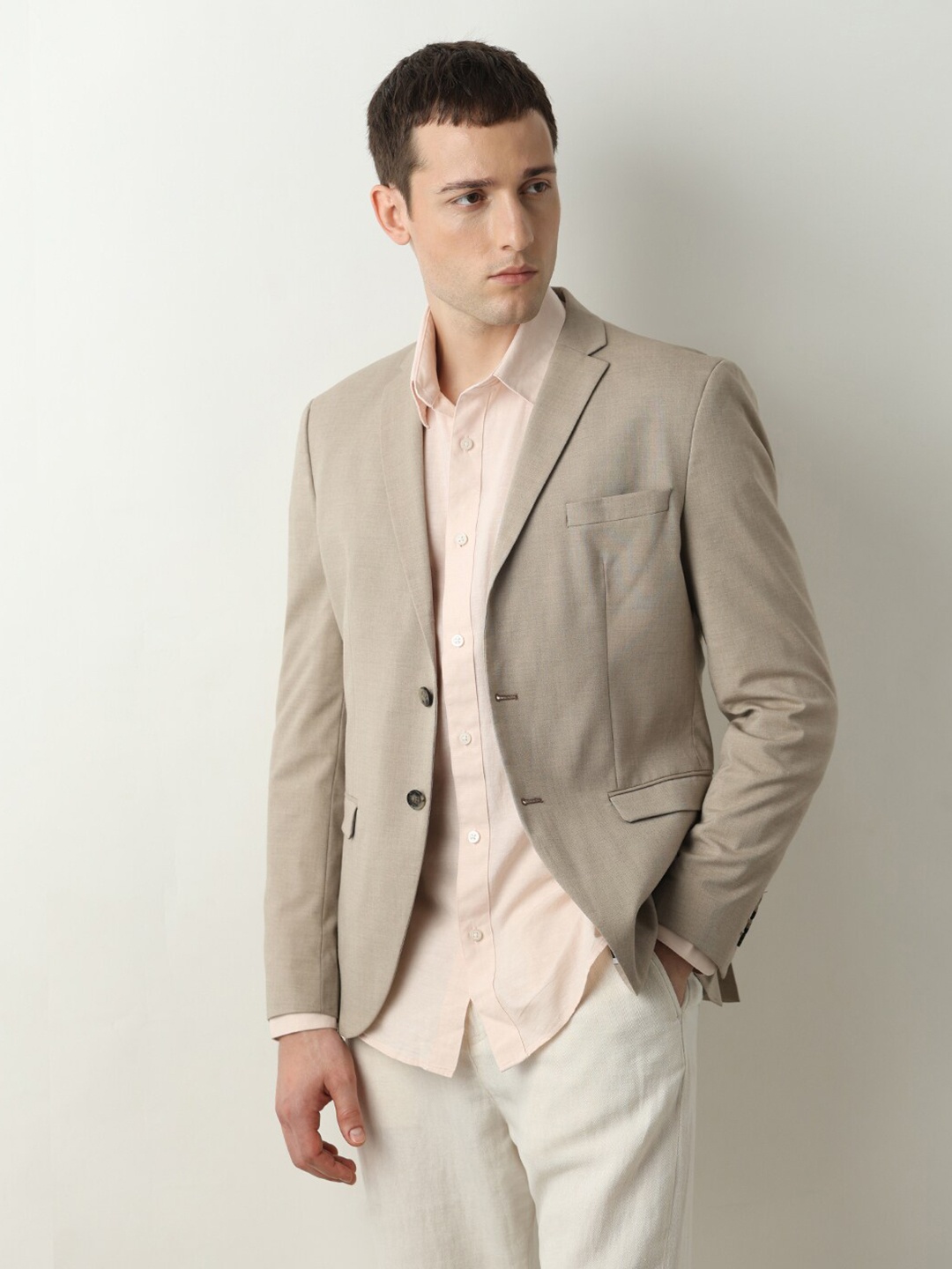 

SELECTED Opaque Cotton Casual Shirt, Pink