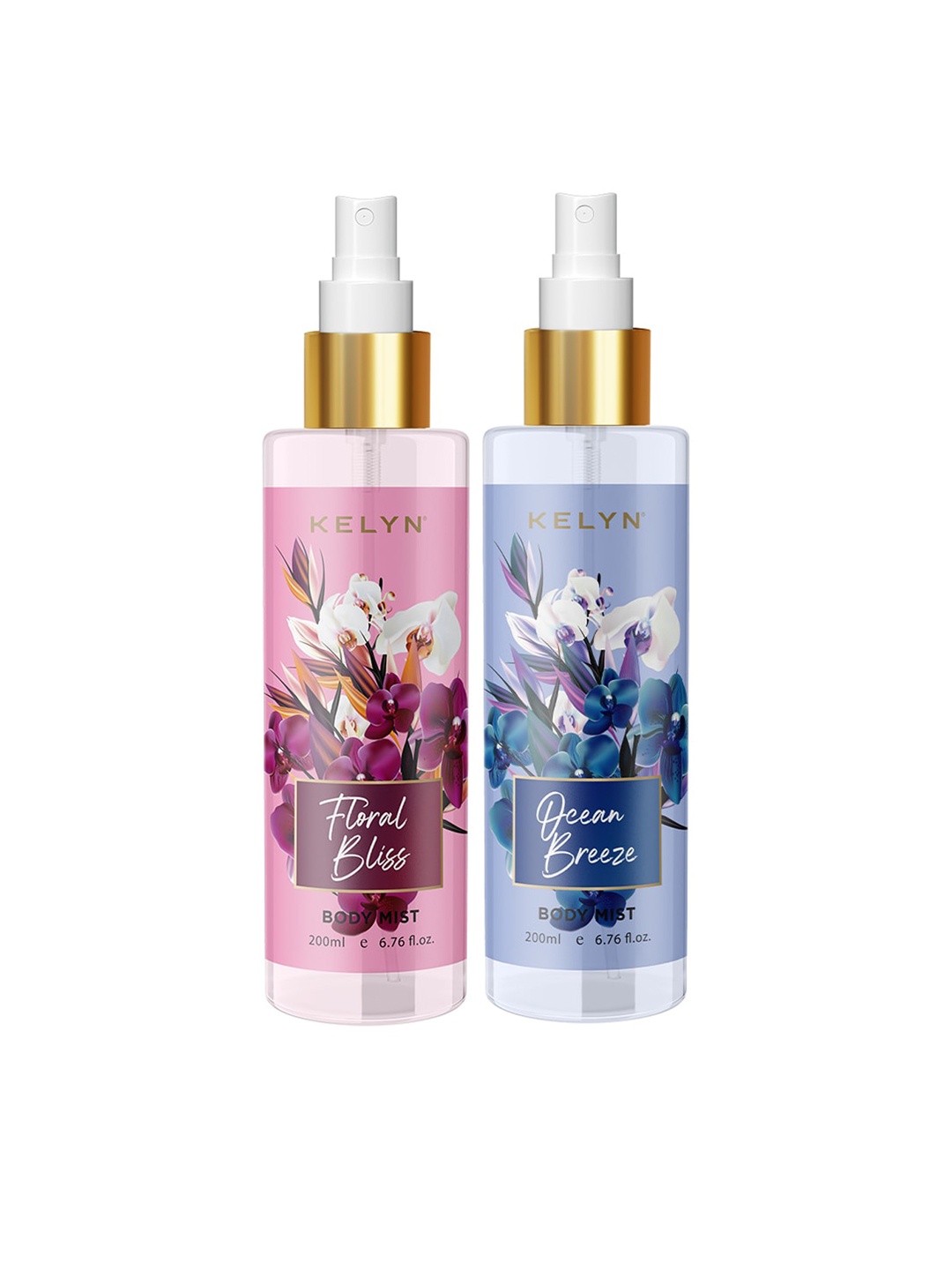 

KELYN Women Floral Bliss-Ocean Breeze Body Mist - 100ml Each, Pink