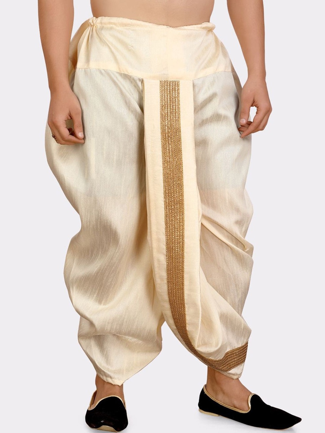 

SHIWAM ETHNIX Cotton-Silk Dhoti Pants, Cream