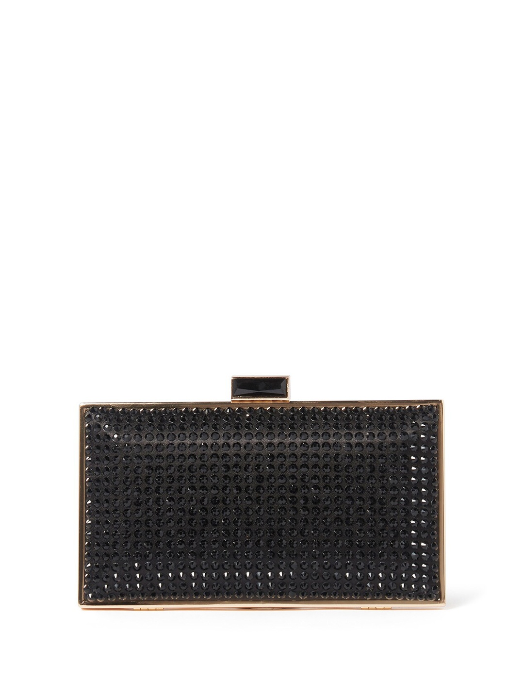 

Forever New Embellished Box Clutch, Black