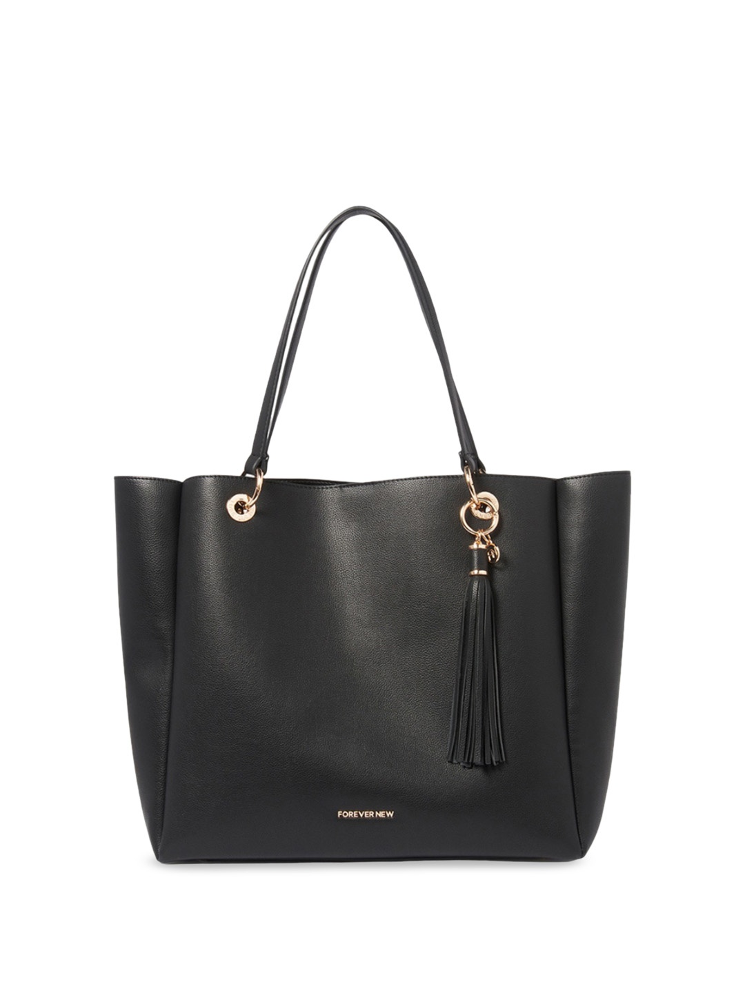 

Forever New Signature Shopper Tote Bag with Tasselled, Black