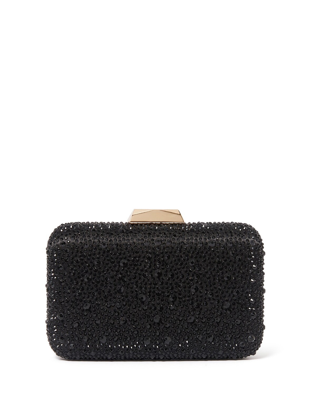 

Forever New Francesca Embellished Box Clutch, Black