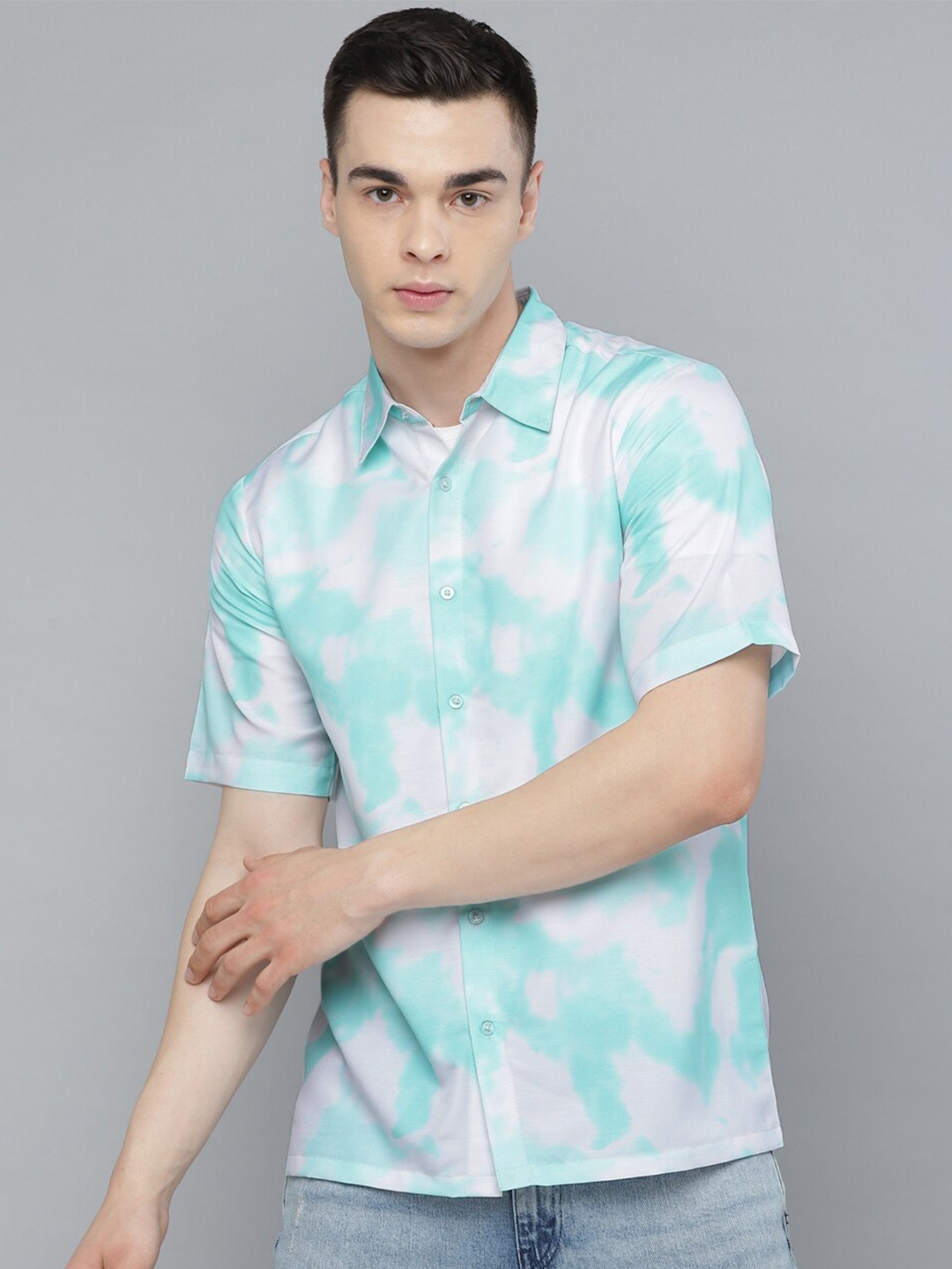 

Kook N Keech Blue Classic Abstract Printed Casual Shirt