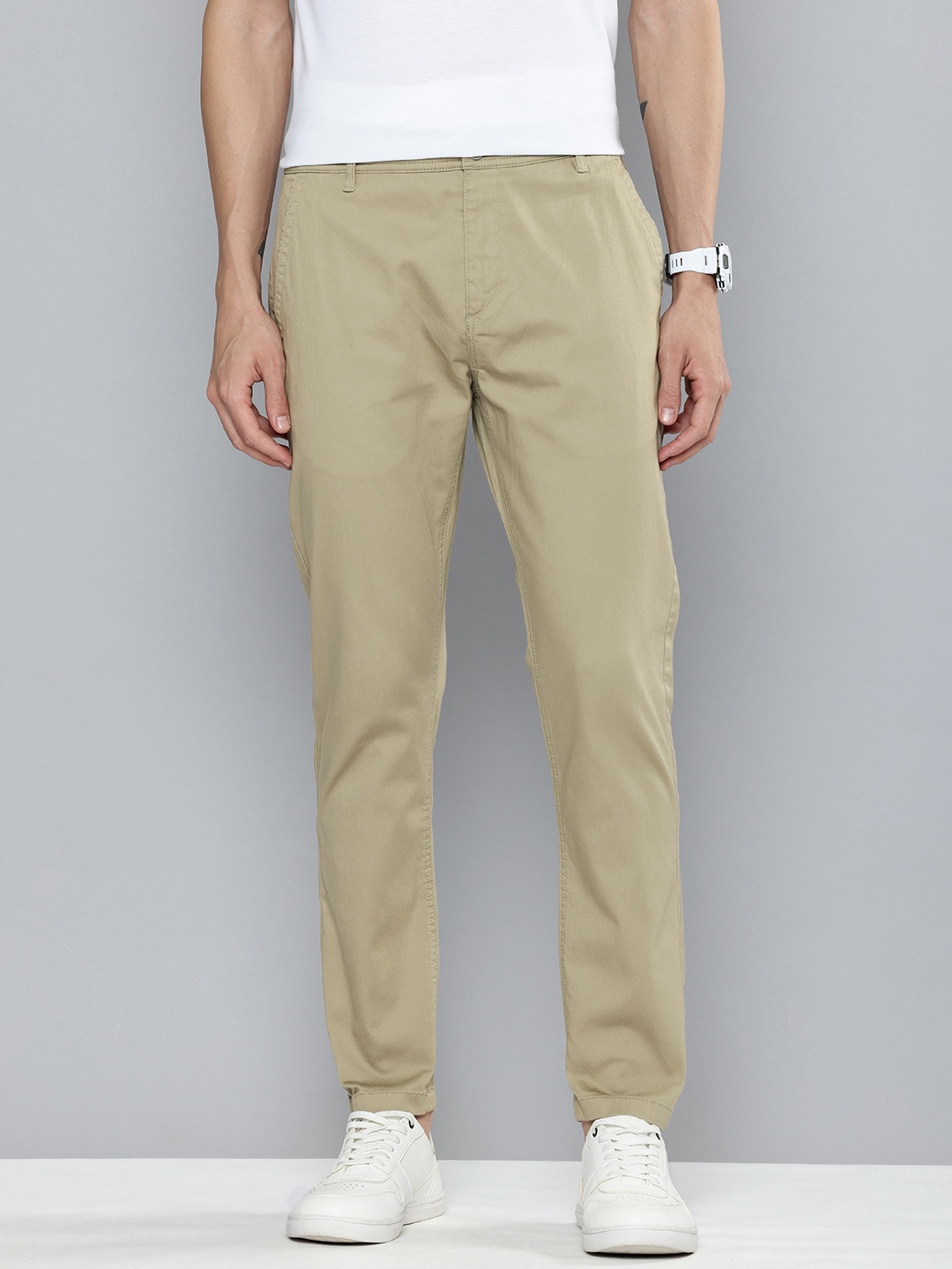 

Flying Machine Men Slash Fit Chinos Trousers, Olive