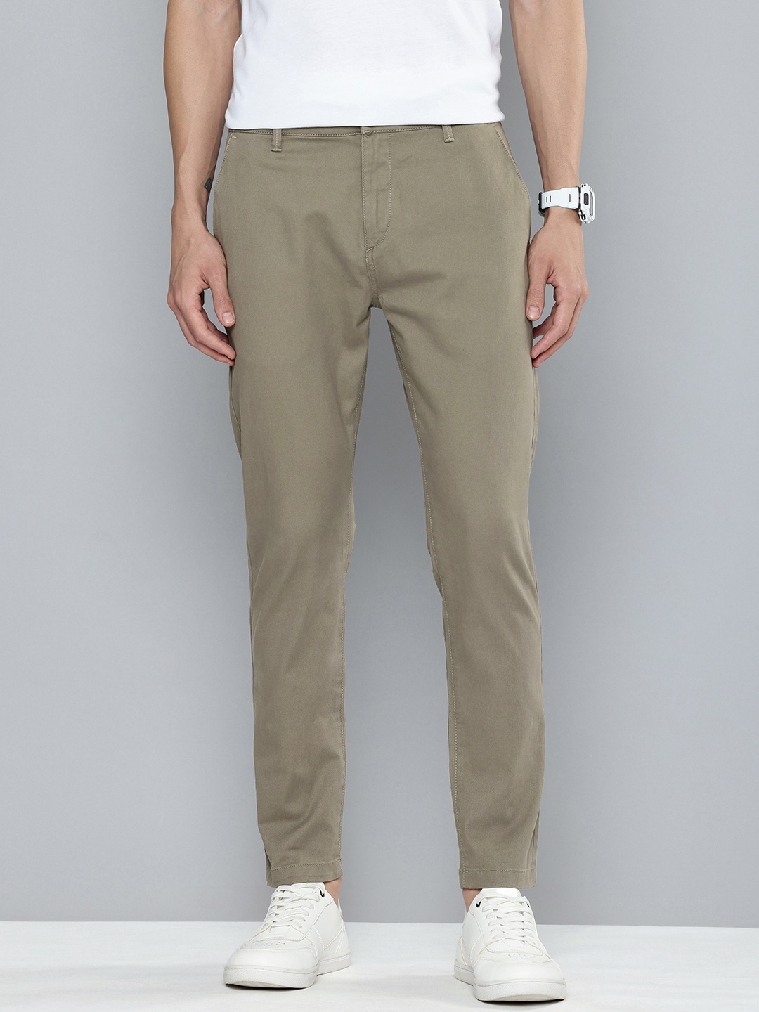 

Flying Machine Men Slash Fit Chinos Trousers, Olive