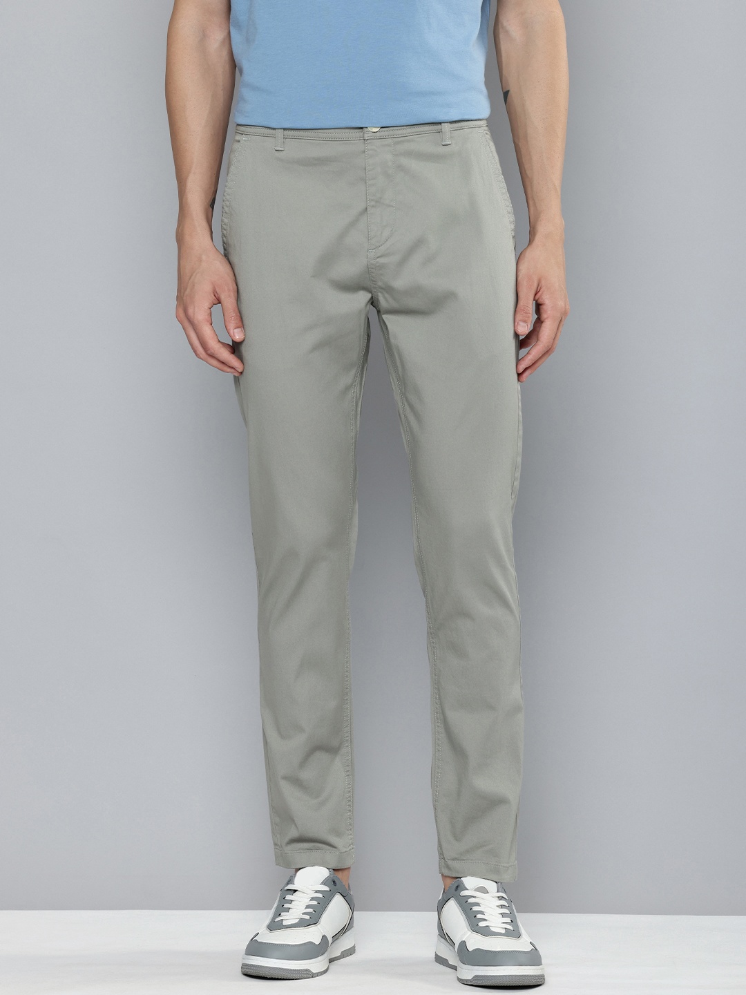 

Flying Machine Men Slash Fit Chinos Trousers, Grey