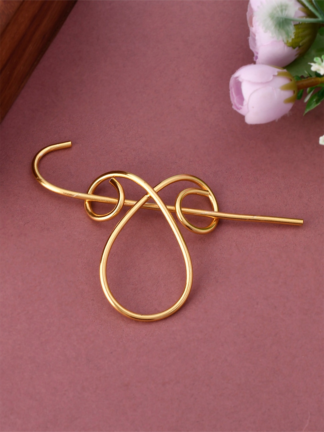 

Silvermerc Designs Gold Plated Bumpit Hair Pin
