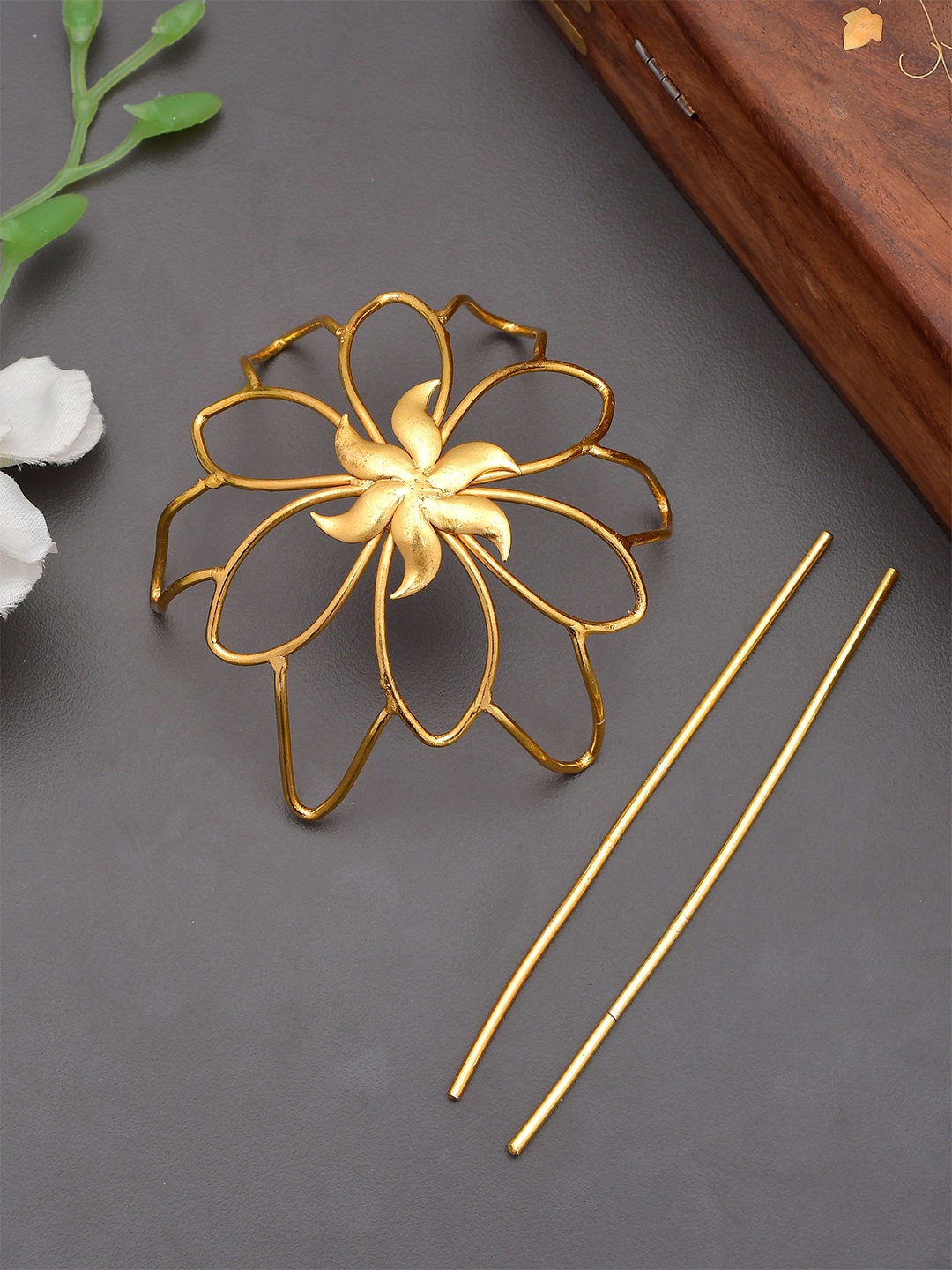 

Silvermerc Designs Bumpit Hair Pin, Gold
