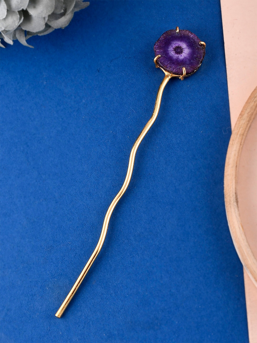 

Silvermerc Designs Embellished Hairstick, Gold