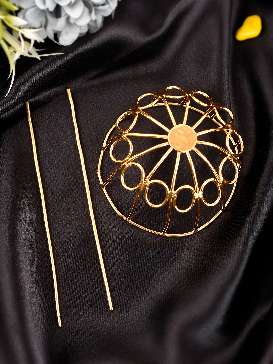 

Silvermerc Designs Gold Plated Bumpit Hair Pin