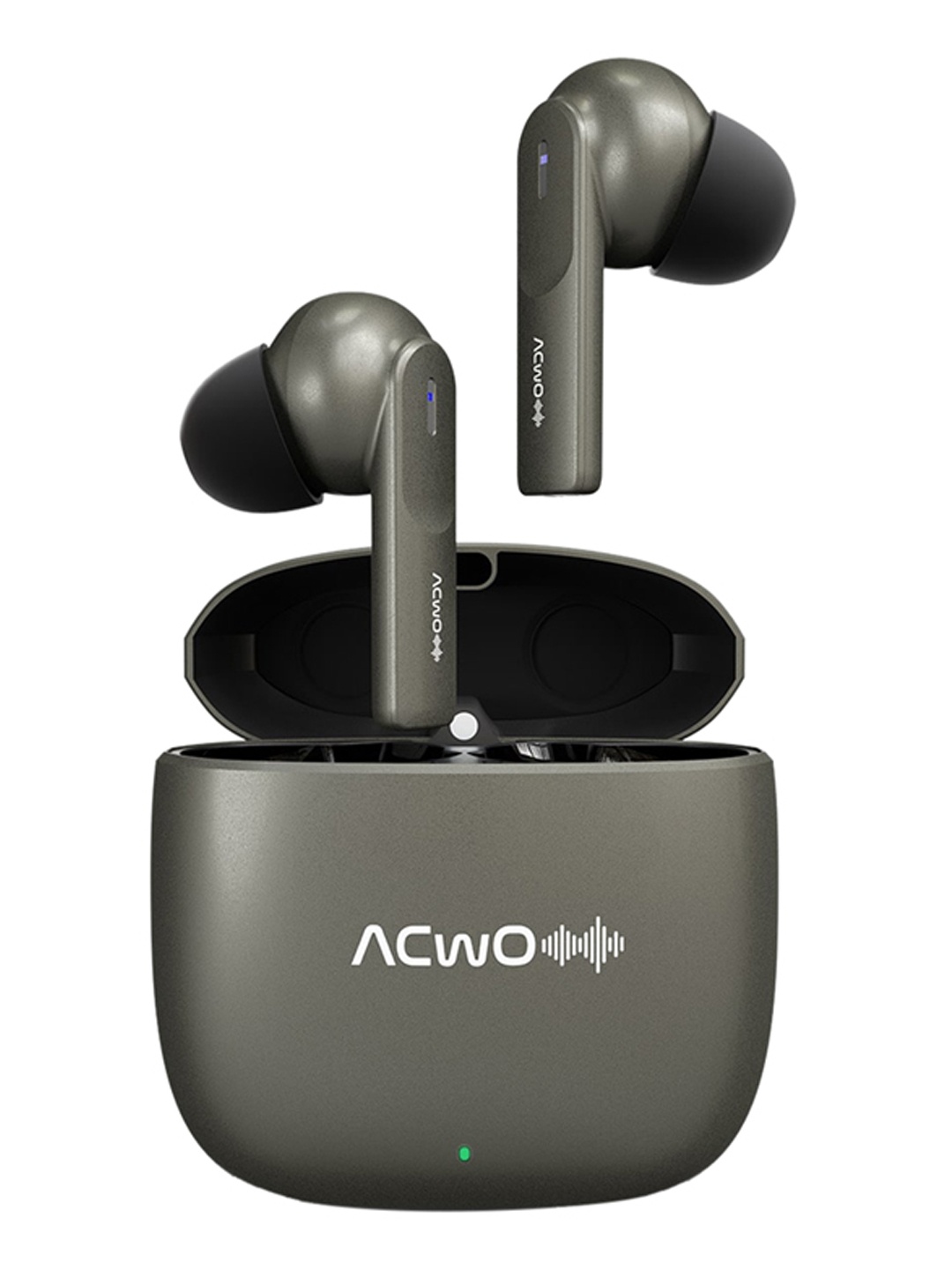 

ACwO DwOTS 414 Metallic Black Metal Case 52Hrs Playtime AI-ENC Bass+Theatre Mode Earbuds