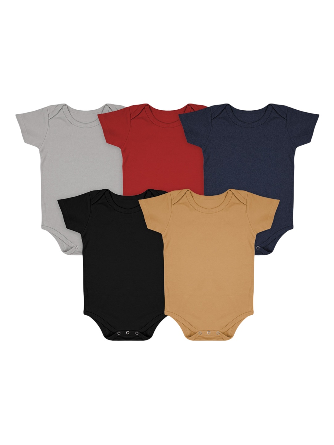 

Moms Home Infants Pack of 5 Organic Cotton Bodysuit, Maroon