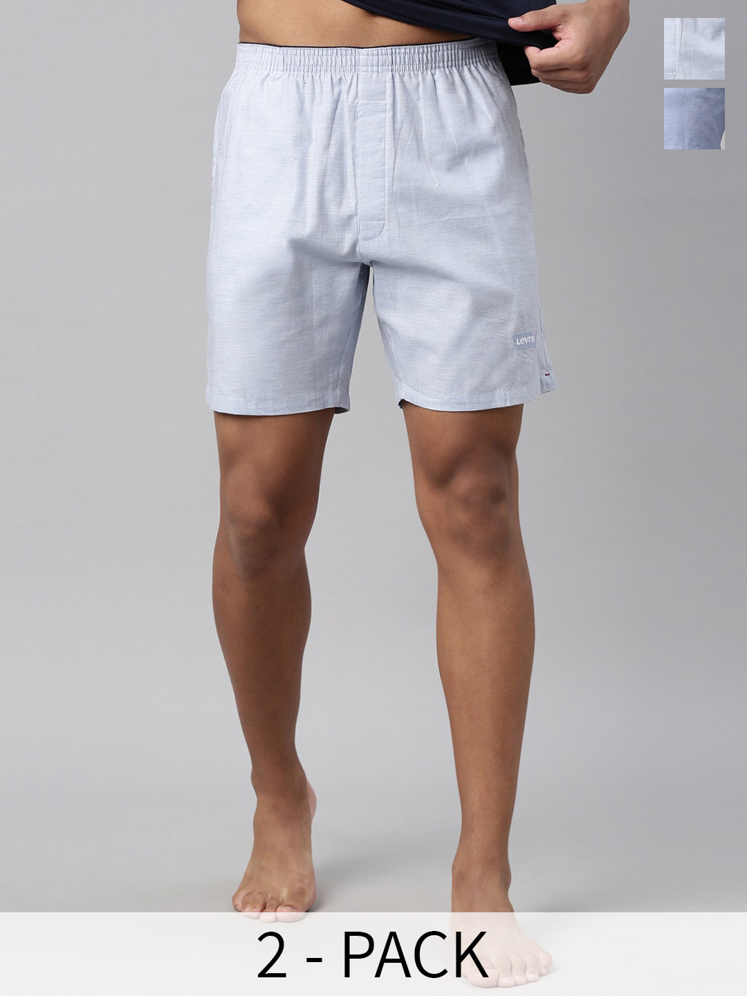 

Levis Pack Of 2 Pure Cotton Boxers 11870952-1-11870954, Blue