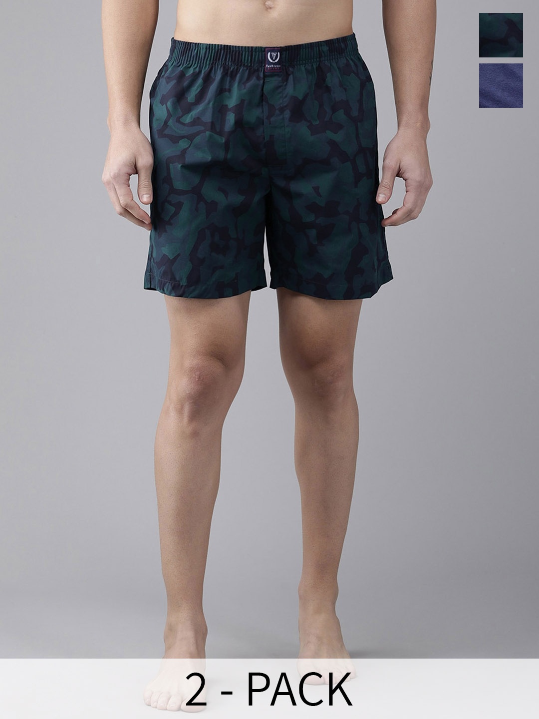 

Van Heusen Pack Of 2 Printed Boxers 18941148-1-18941150, Green