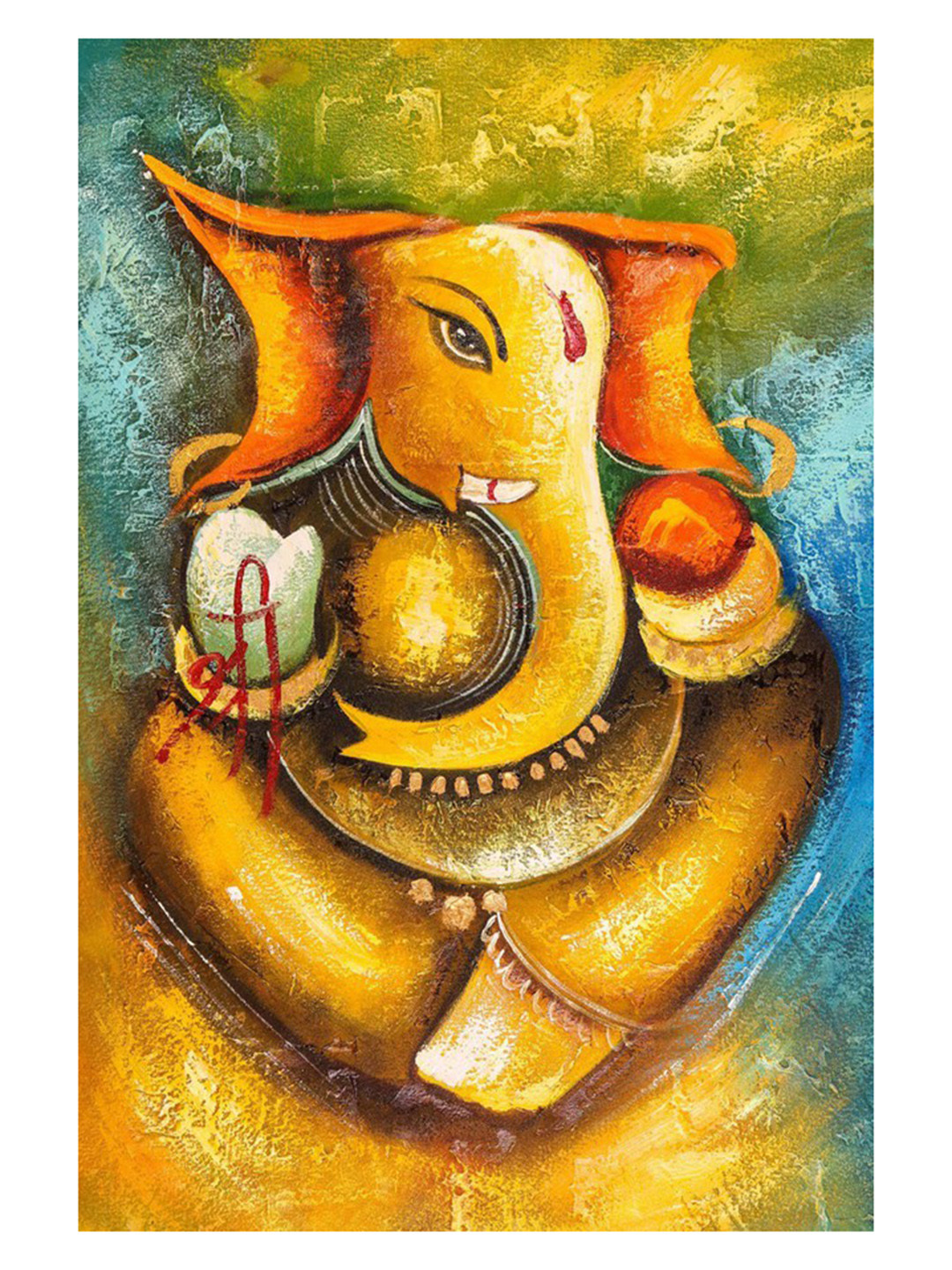 

British Terminal Yellow & Blue Religious Wall Poster