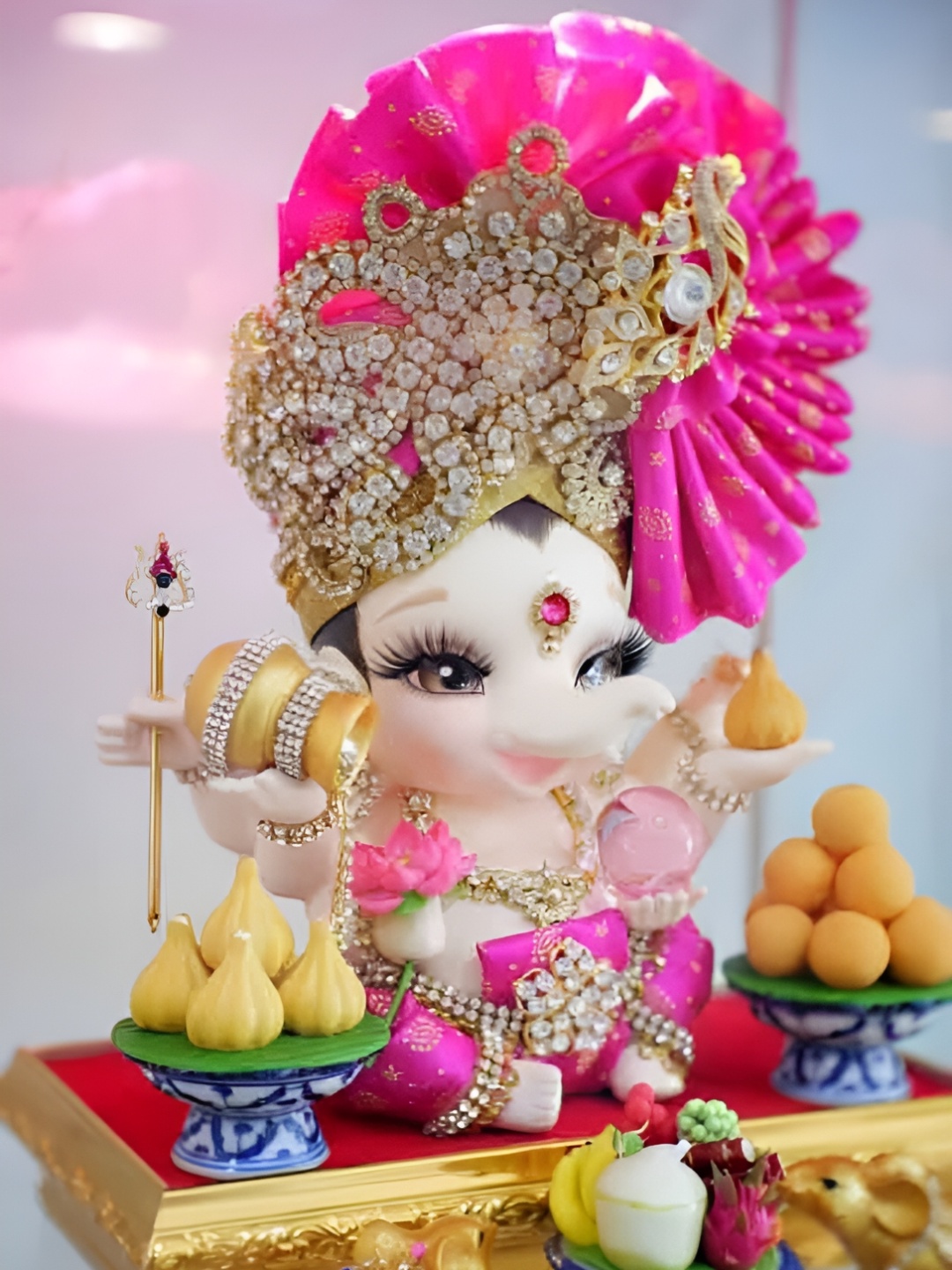 

British Terminal White Lord Ganesha Printed Wall Poster