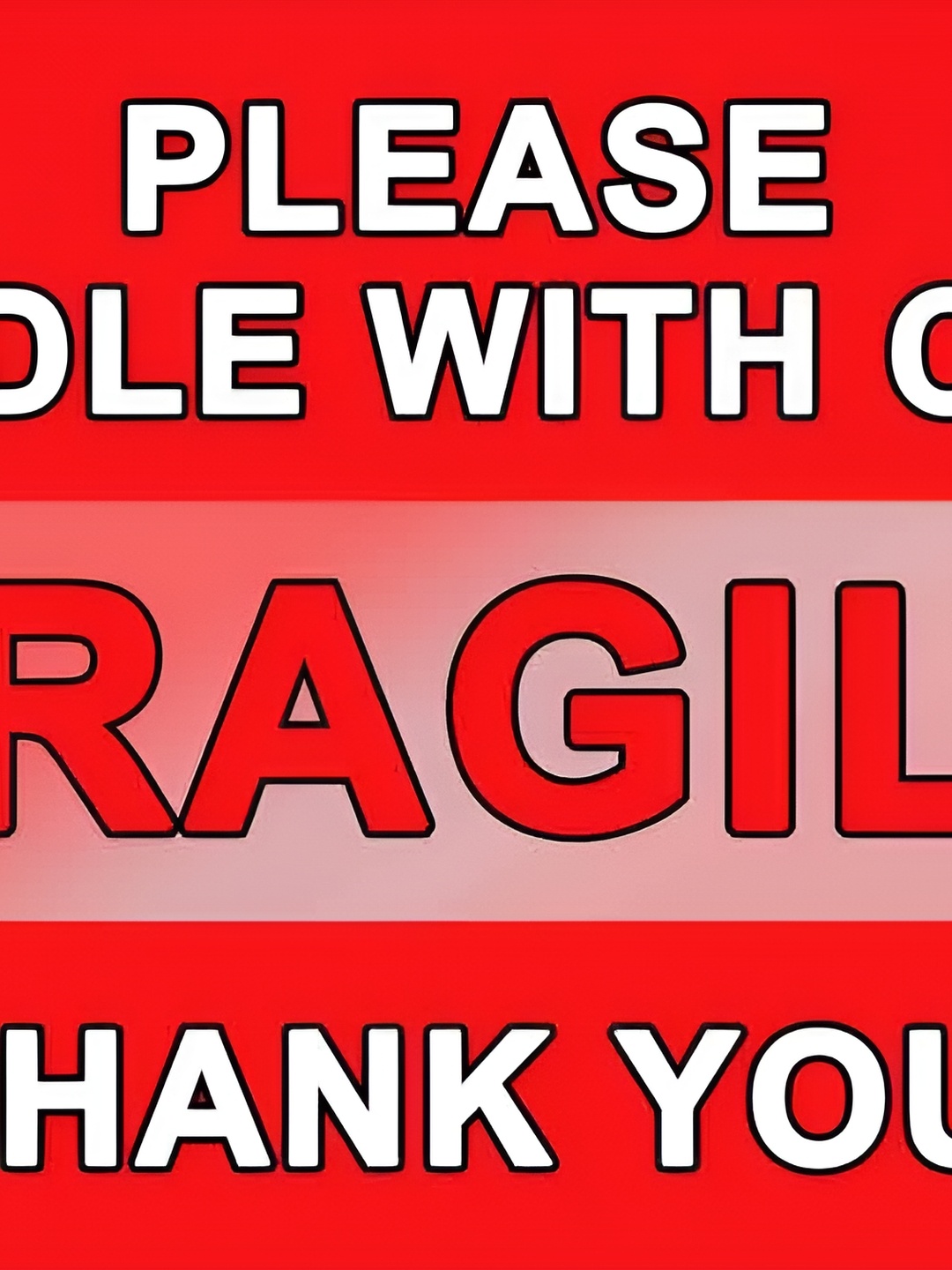 

British Terminal Red & White High Quality Fully Waterproof Sticker Poster