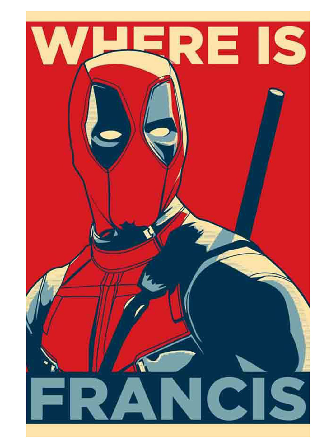 

British Terminal Red & Beige Printed Waterproof Wall Sticker