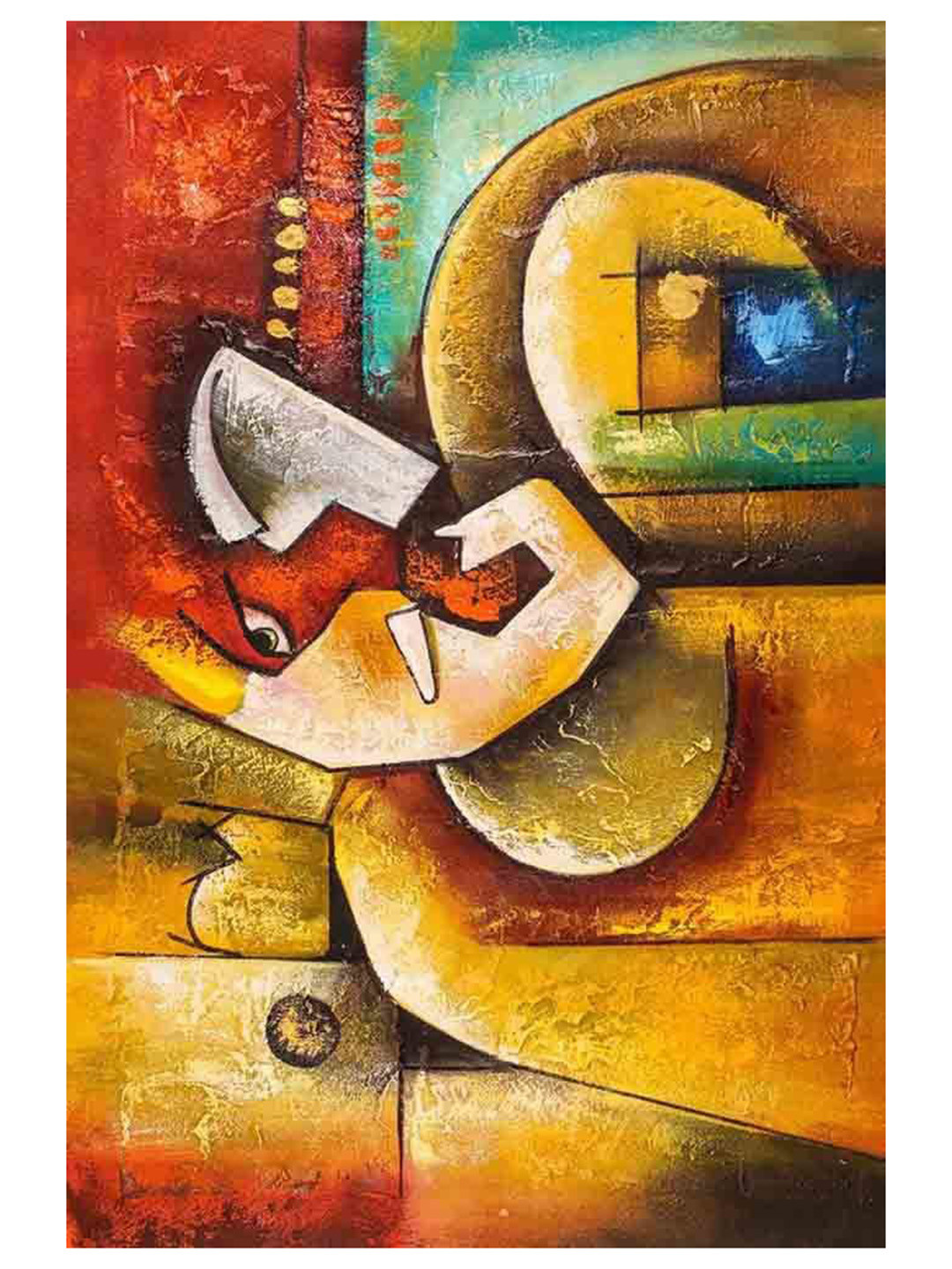 

British Terminal Red & Yellow Religious High Quality Fully Waterproof Wall Poster