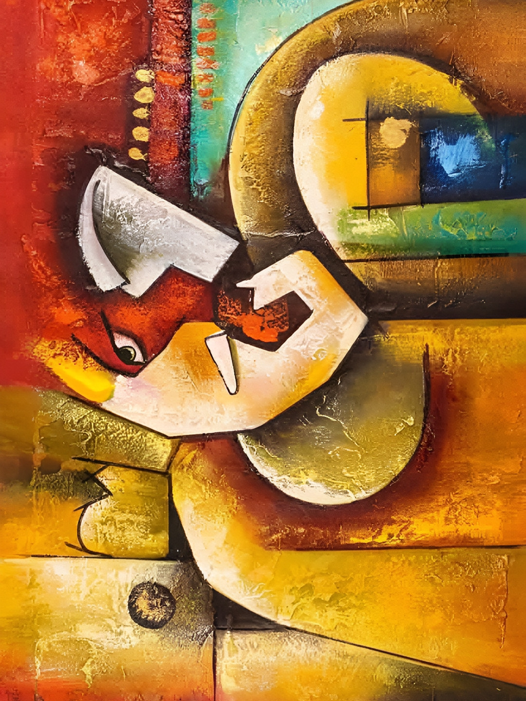 

British Terminal Red & Yellow Religious High Quality Fully Waterproof Wall Poster