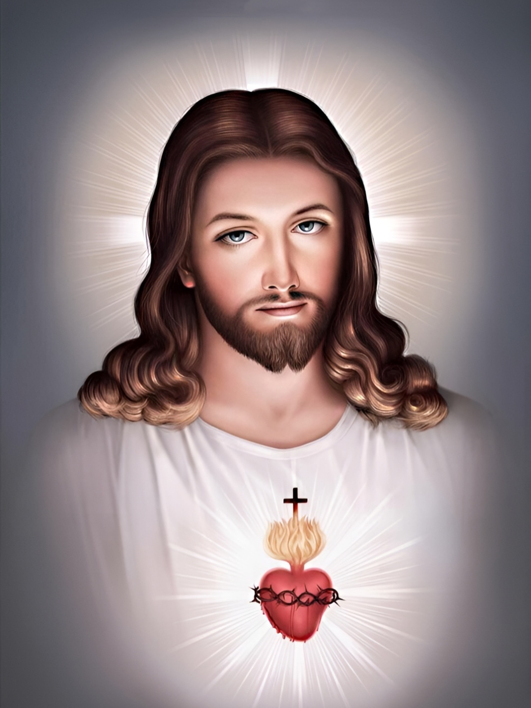 

British Terminal White & Red Religious Wall Art