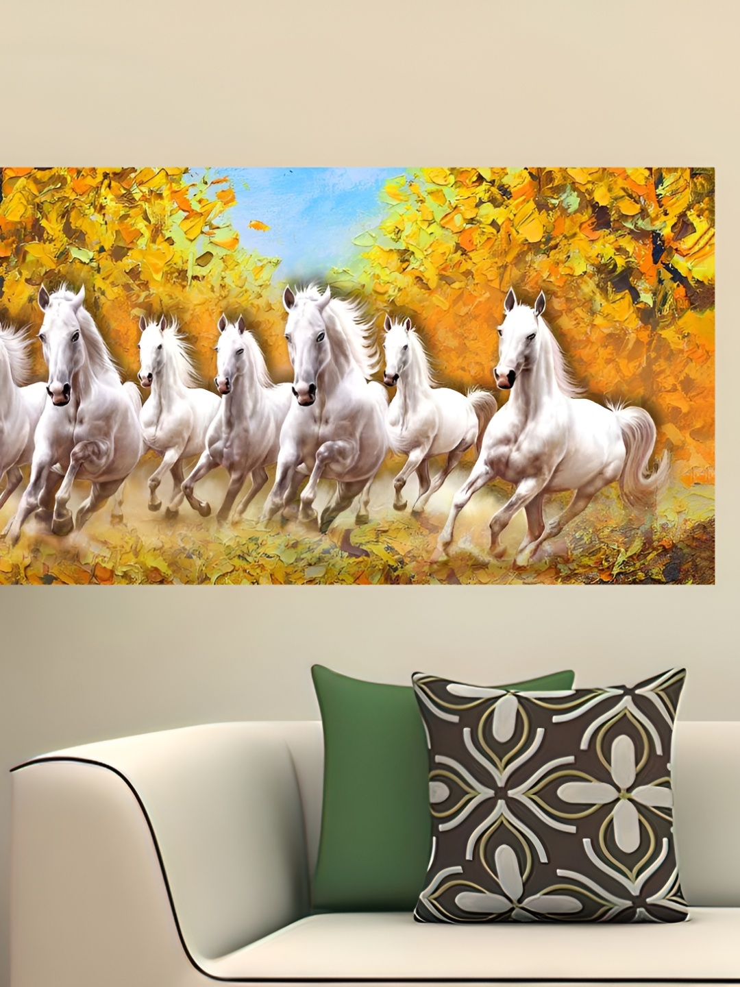 

British Terminal Yellow & White Animals Printed Waterproof Wall Poster